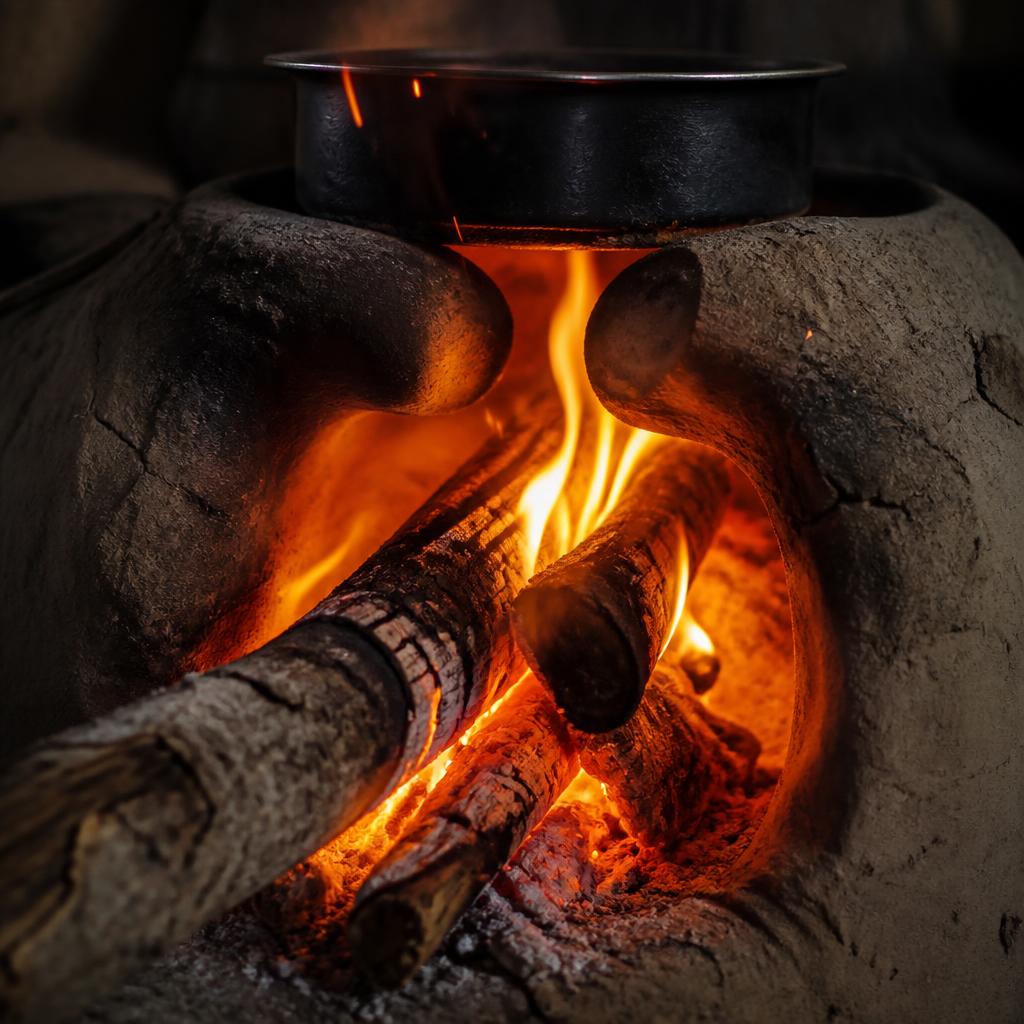 The chulha flame